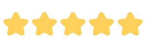 Five yellow stars on a white background