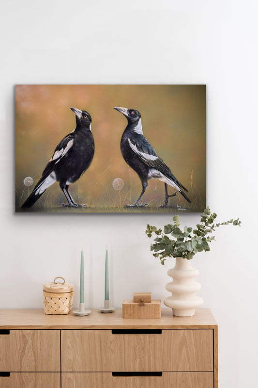 Peas and carrots - Stretched Canvas Print
