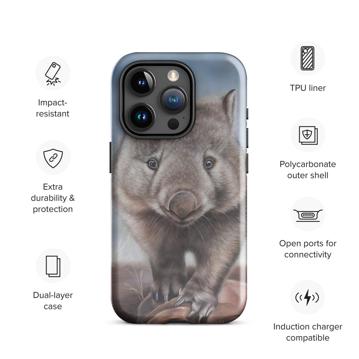Wally wombat Tough Case for iPhone®